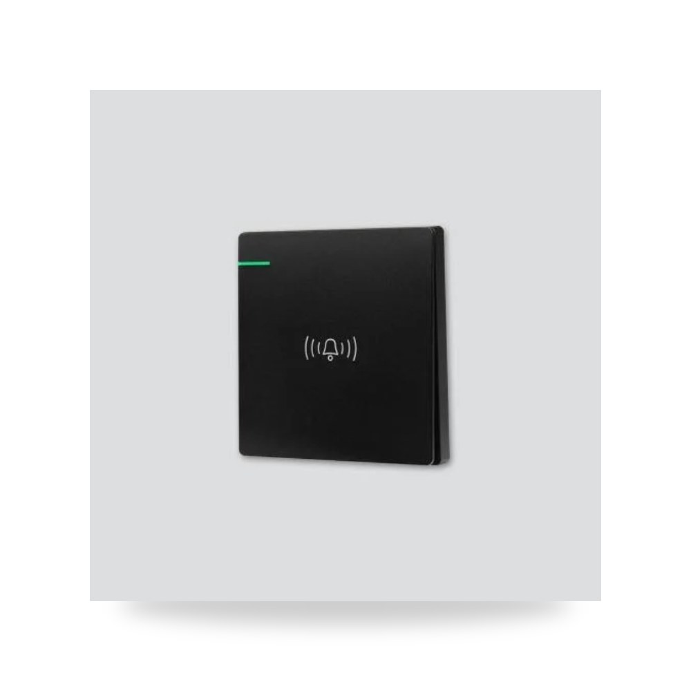 مفتاح جرس مفاتيح وأفياش, أسود مطفي مقاس 86 مم