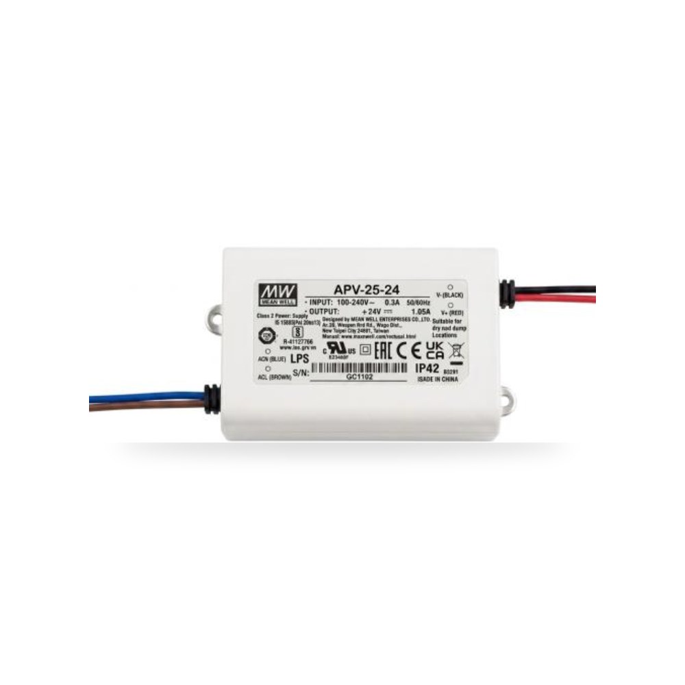 APV 25 24Vمحول 25واط لشريط إضاءة خطية مرنة