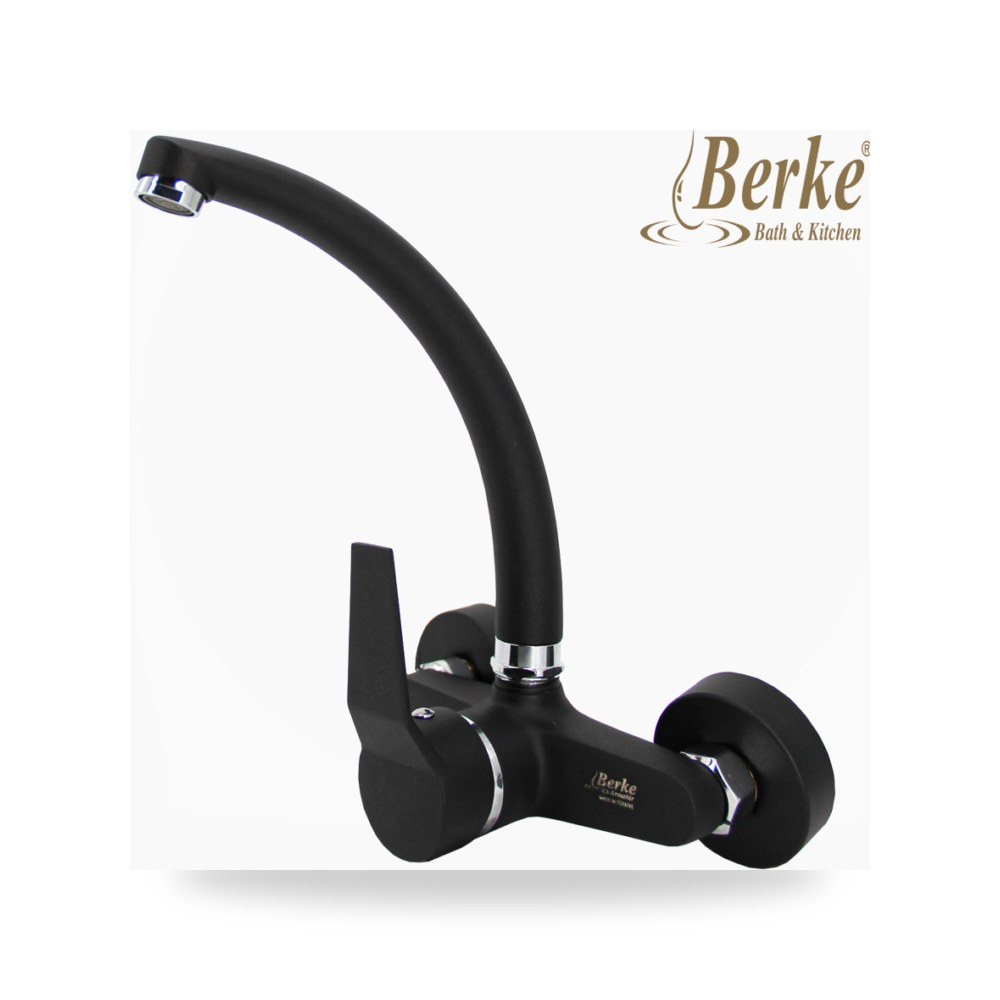 خلاط مجلى جداري اسود بيركي سبارتا بركة (Berke)
