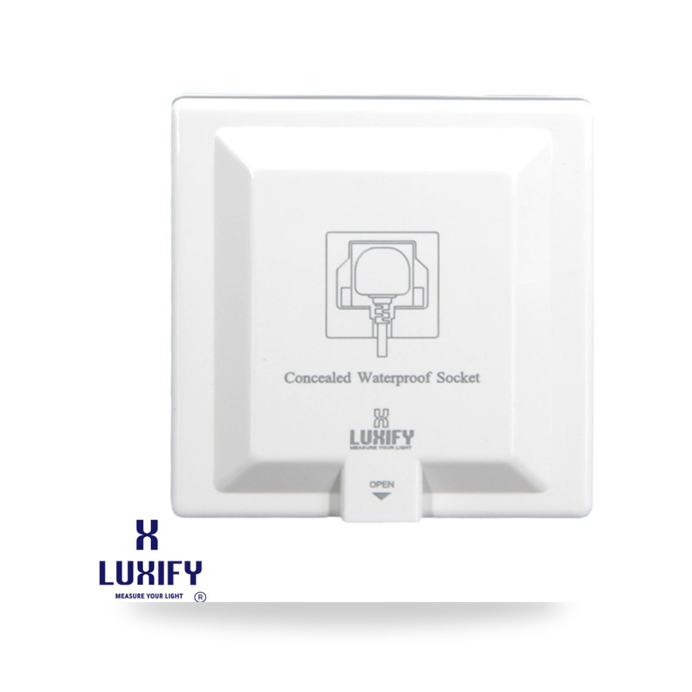 فيش ثلاثي 13A غاطس مخفي أبيض كلاسيك لوكسيفاي (Luxify)