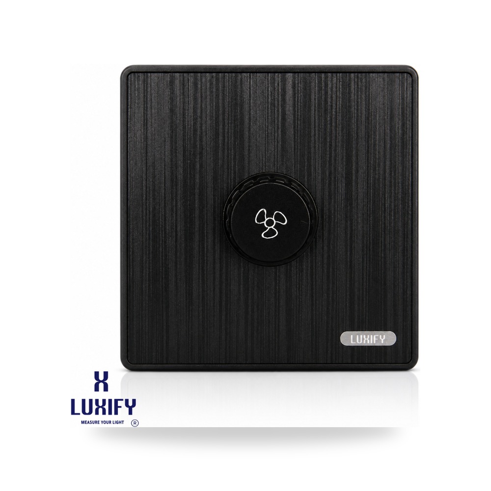 مفتاح مروحة دايمر 250W بيانو أسود 006378 لوكسيفاي (Luxify)
