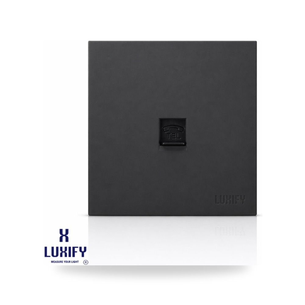 فيش تليفون أرضي سليم 7x7 أسود لوكسيفاي لوكسيفاي (Luxify)