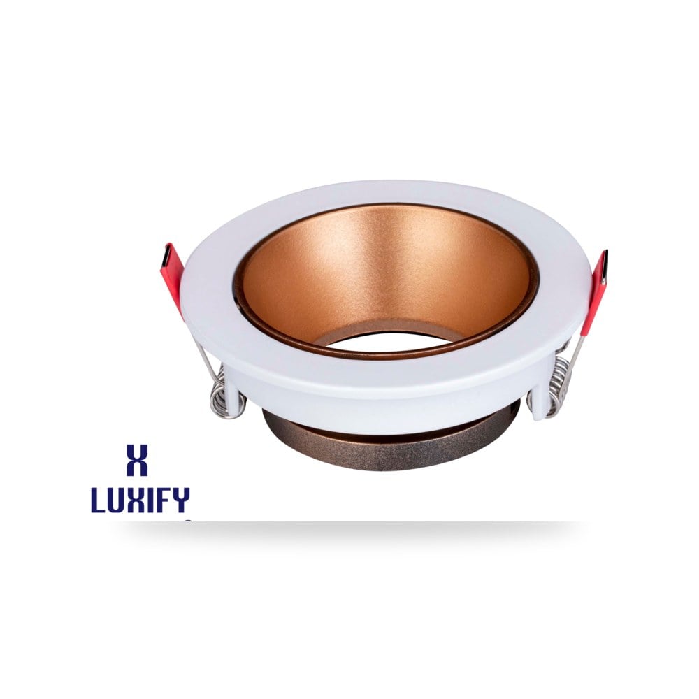 إطار مانع توهج روز جولد فريم أبيض لوكسيفاي (Luxify)