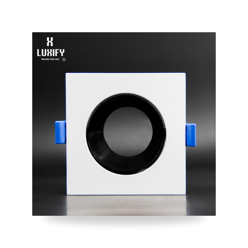 إطار مانع توهج مربع مفرد أبيض لوكسيفاي (Luxify)
