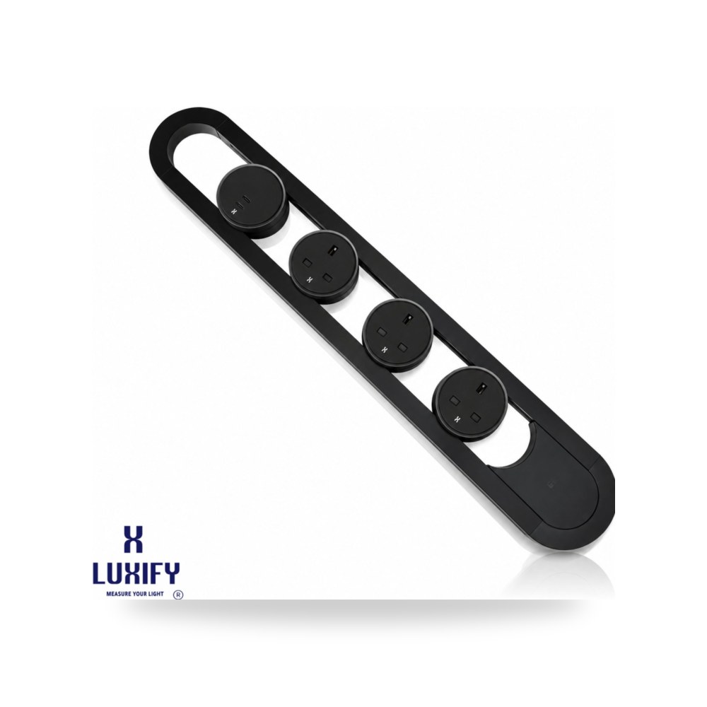 باكيج مسطرة فيش مجوف اسود 60 سم 008884 لوكسيفاي (Luxify)
