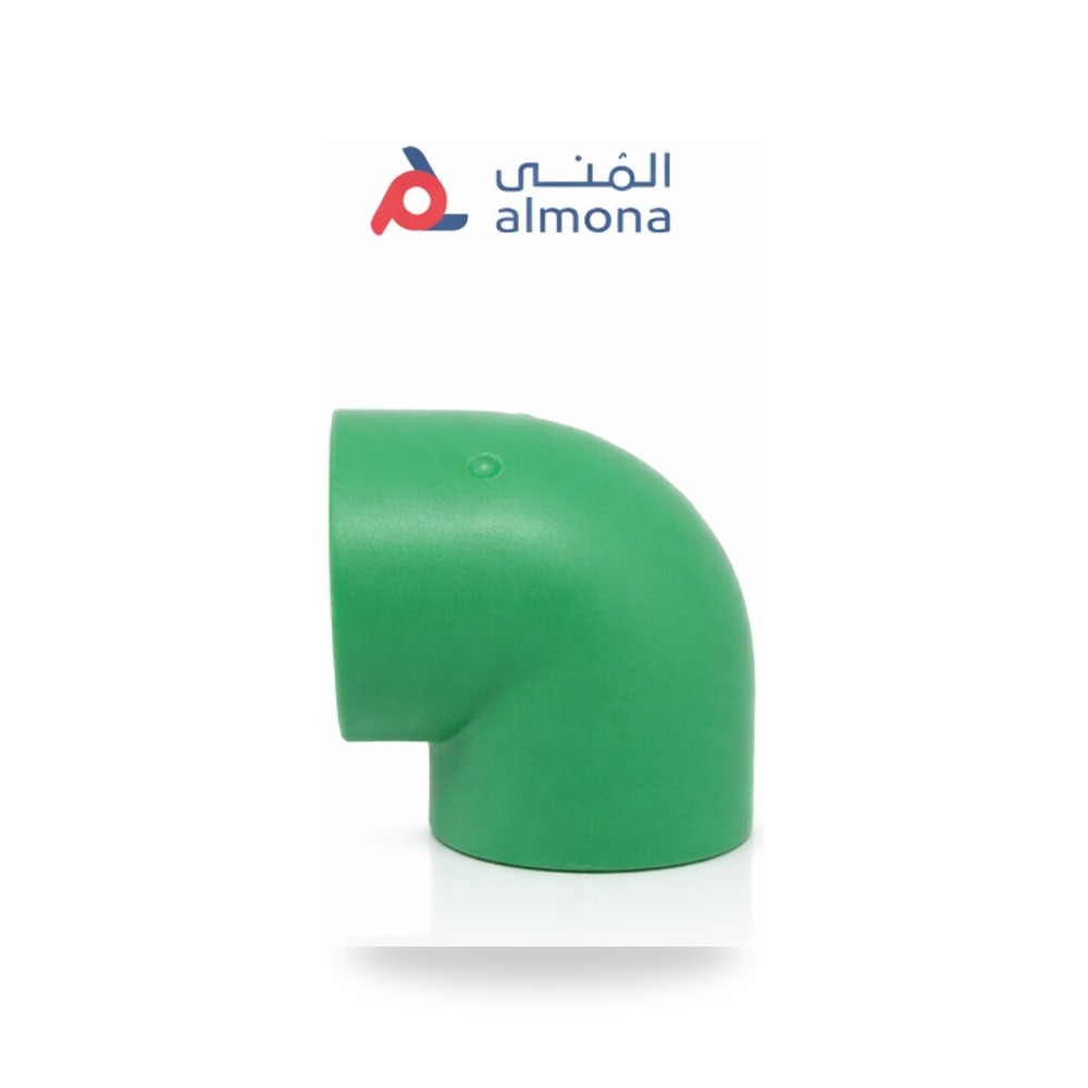 كوع زاوية 90 حراري PPR 1.1 - 4 بوصة المنى (Elmona Germany)