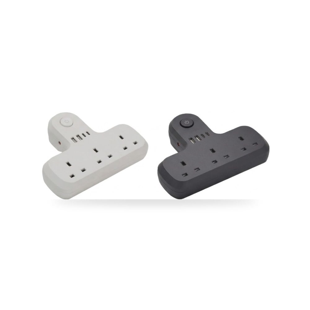توصيلة كهربائية 7 في 1 مع USB طراز Simon 003109