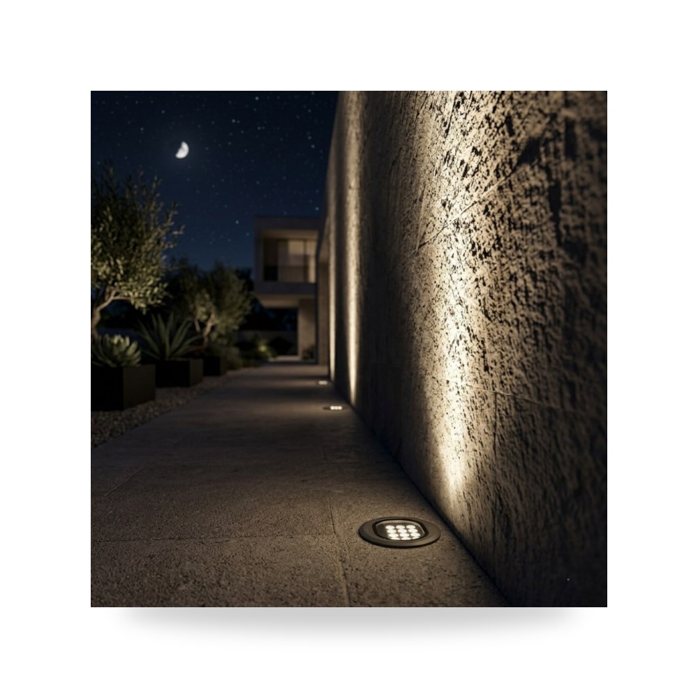 كشاف أرضي غاطس ليد 7.5W زاوية 15° illus