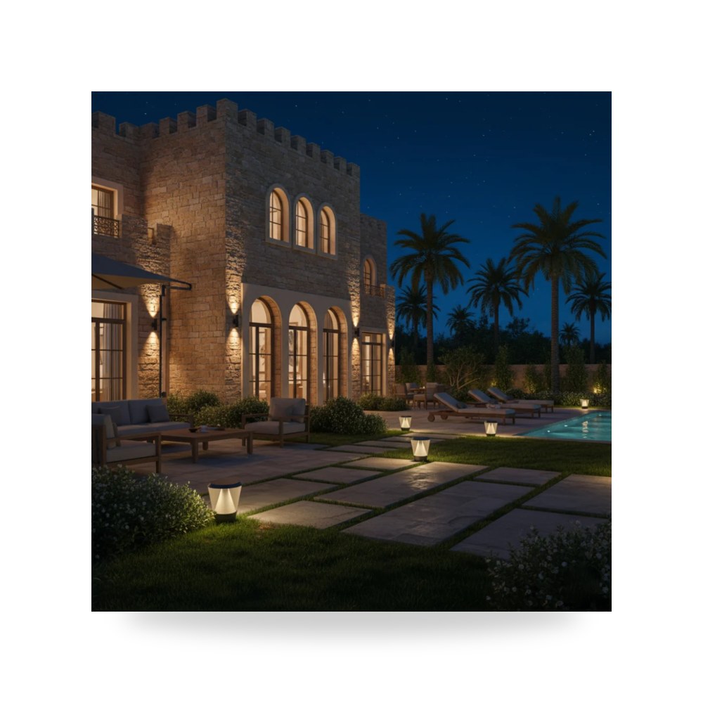 كشاف بولارد أرضي 20W قطر 30سم illus