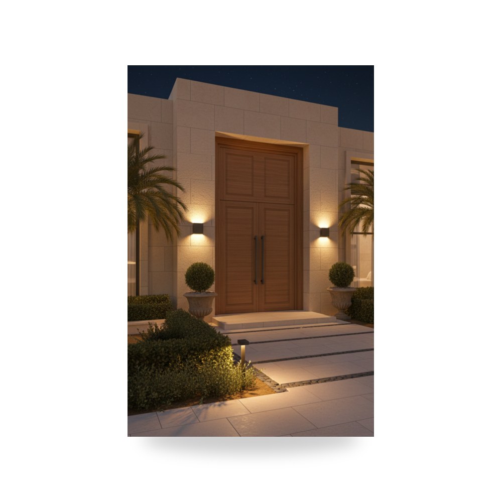 إضاءة جدارية ليد أسود 10.5 واط 137 مم illus