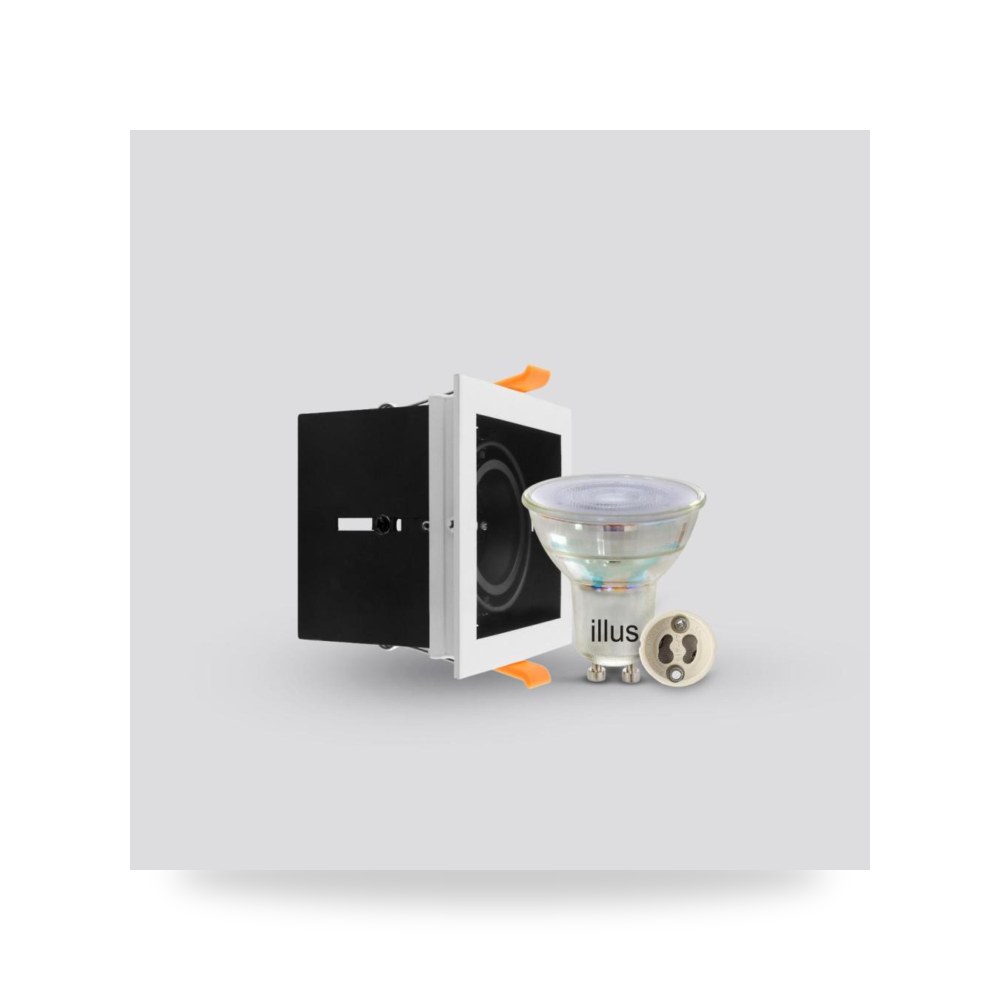 إطار سبوتلايت مربع مع قاعدة 98x98مم illus
