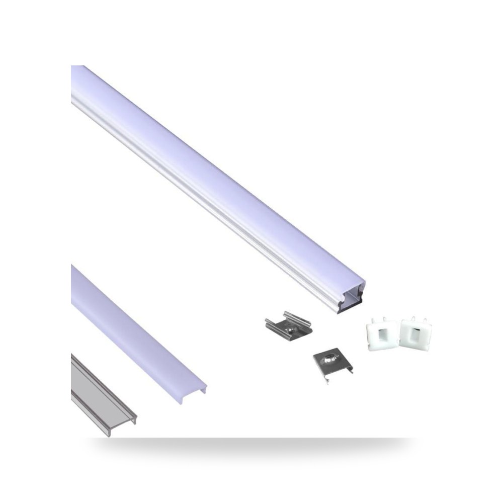بروفايل ألمنيوم سطحي 7.5x8mm IP20 illus