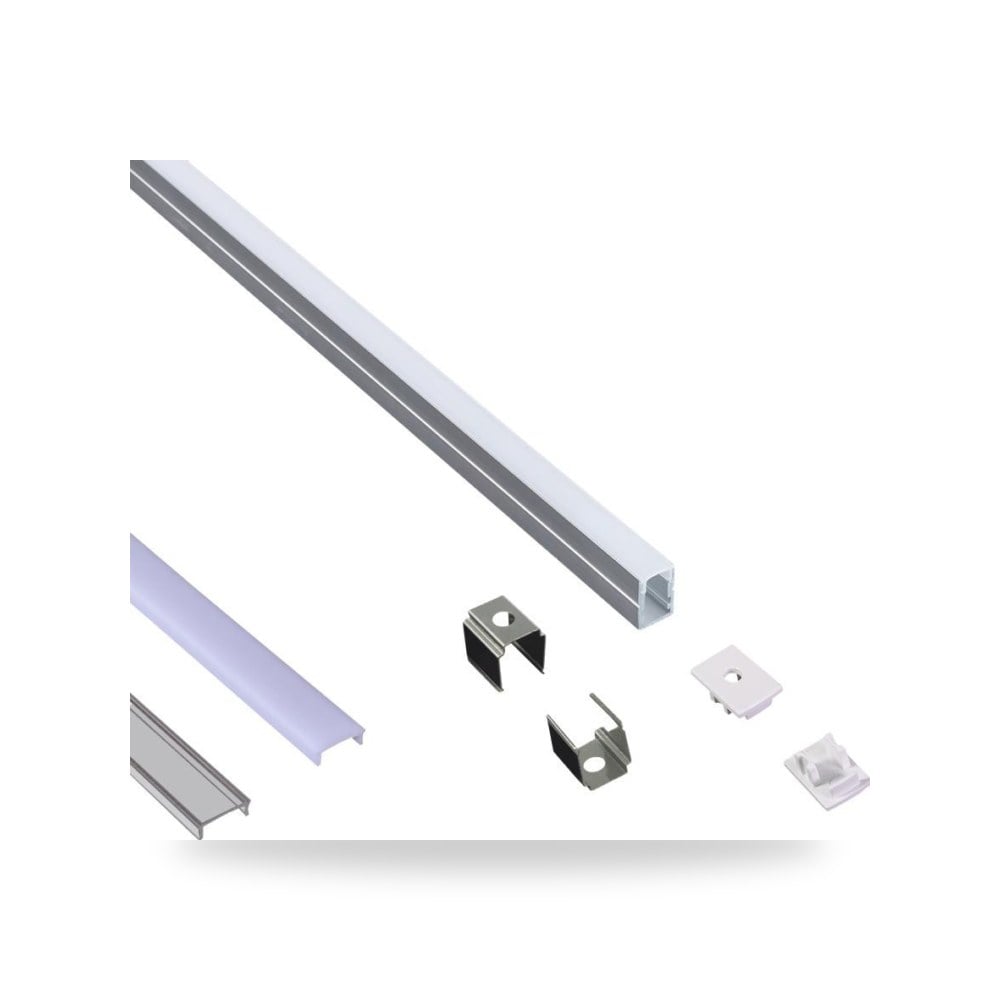 بروفايل ألمنيوم سطحي 10x13mm IP20 illus