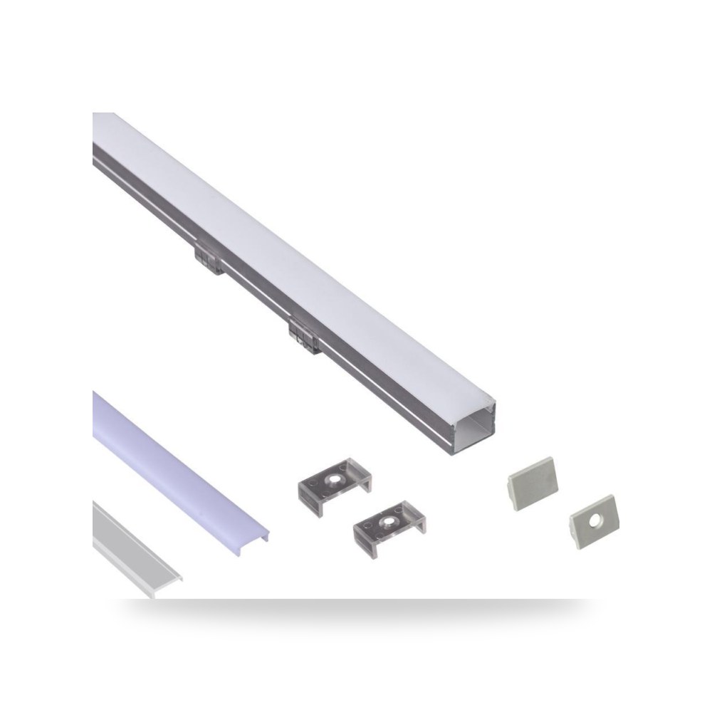 بروفايل ألمنيوم سطحي 18x13mm IP20 illus