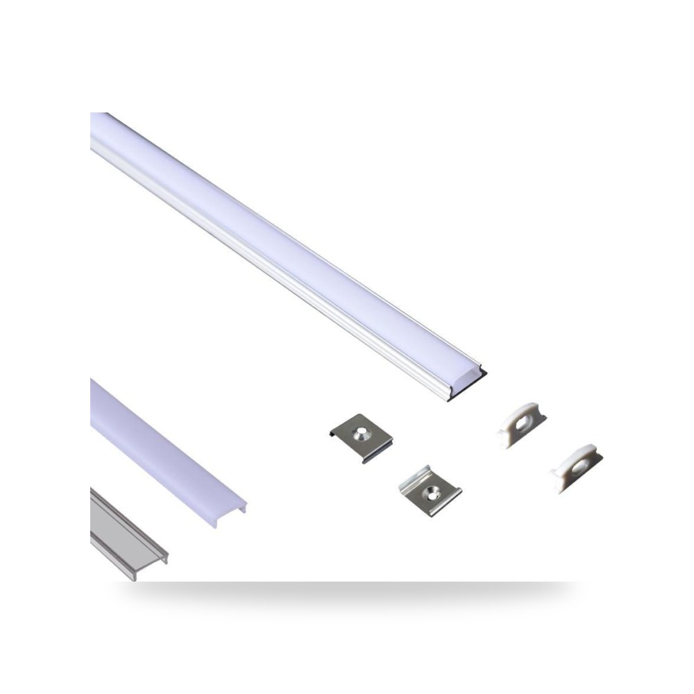 بروفايل ألمنيوم سطحي 15x6mm IP20 illus
