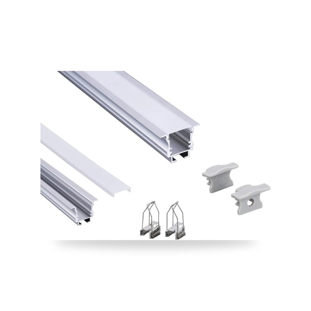 بروفايل ألمنيوم غاطس 25x15mm IP20 illus