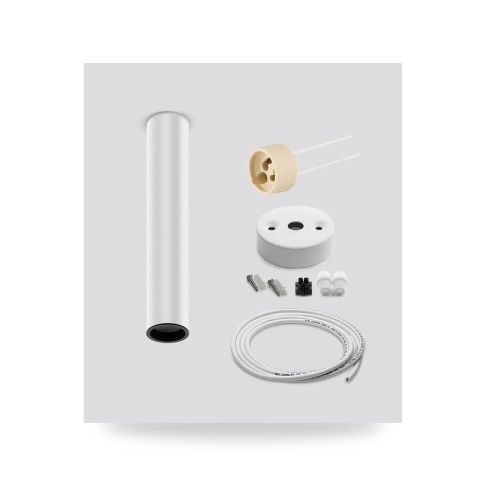 إطار إنارة معلق GU10 مقاس 55×180مم أبيض illus مخازن الإضاءة (Lighting Stores)