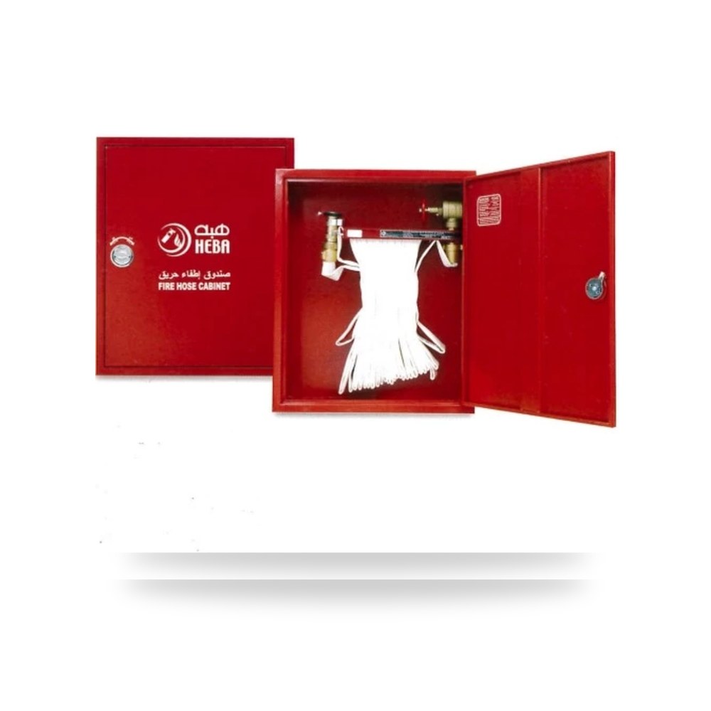 صندوق بكرة خرطوم حريق 650 × 800 مم بزجاج دائري 624 هبه موديل