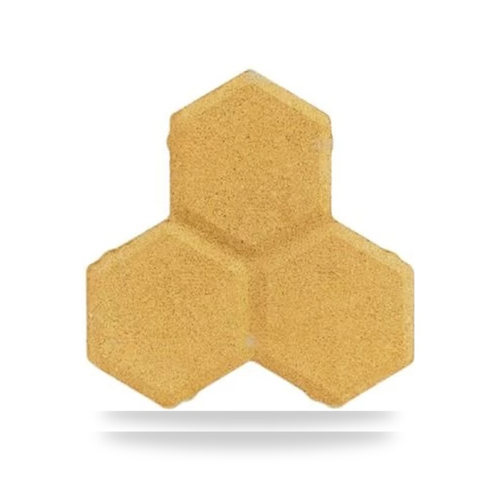 بلاط أرضيات إنترلوك خرساني متشابك إنترلوك سداسي مضلع طراز دلتا (Delta Paver) سمك 6 سم (60