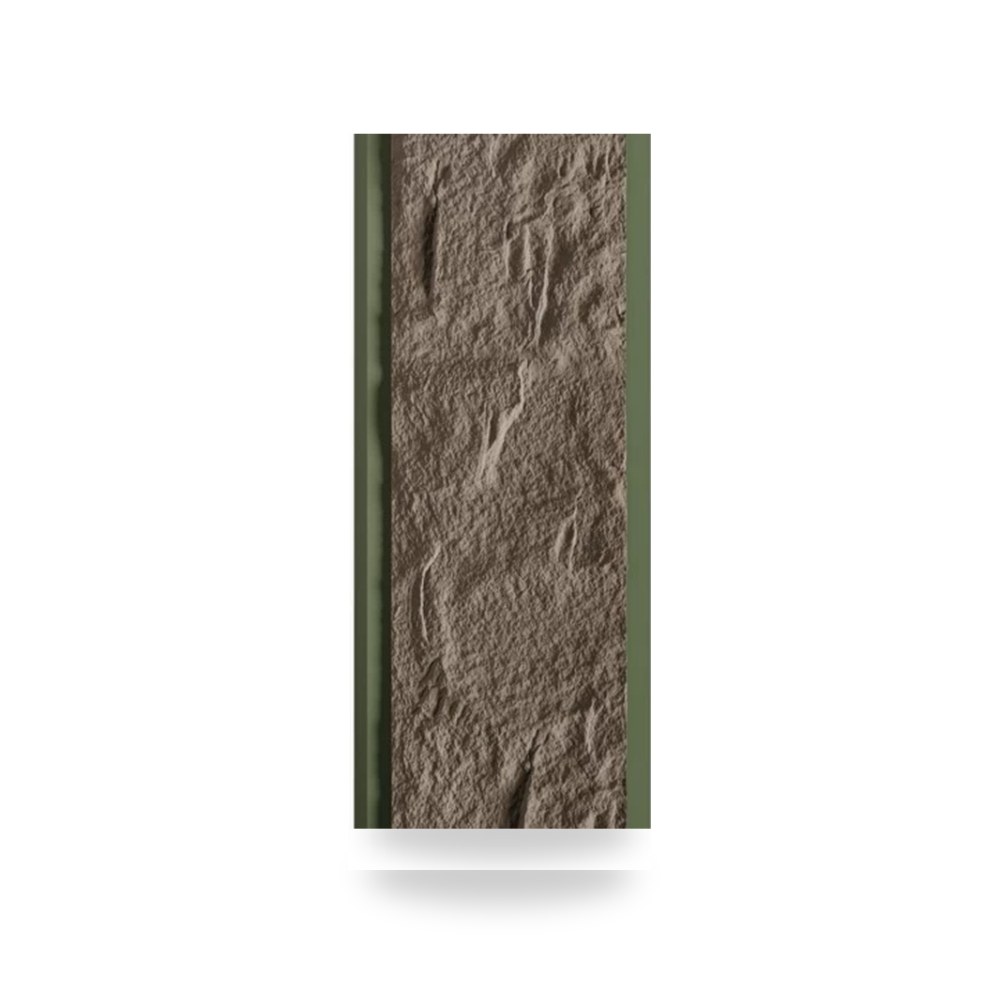 شيت وألواح بديل حجر طبيعي مرن (Flexible Stone Veneer) مقاس 240×80سم سماكة 1-2 مم لون بني