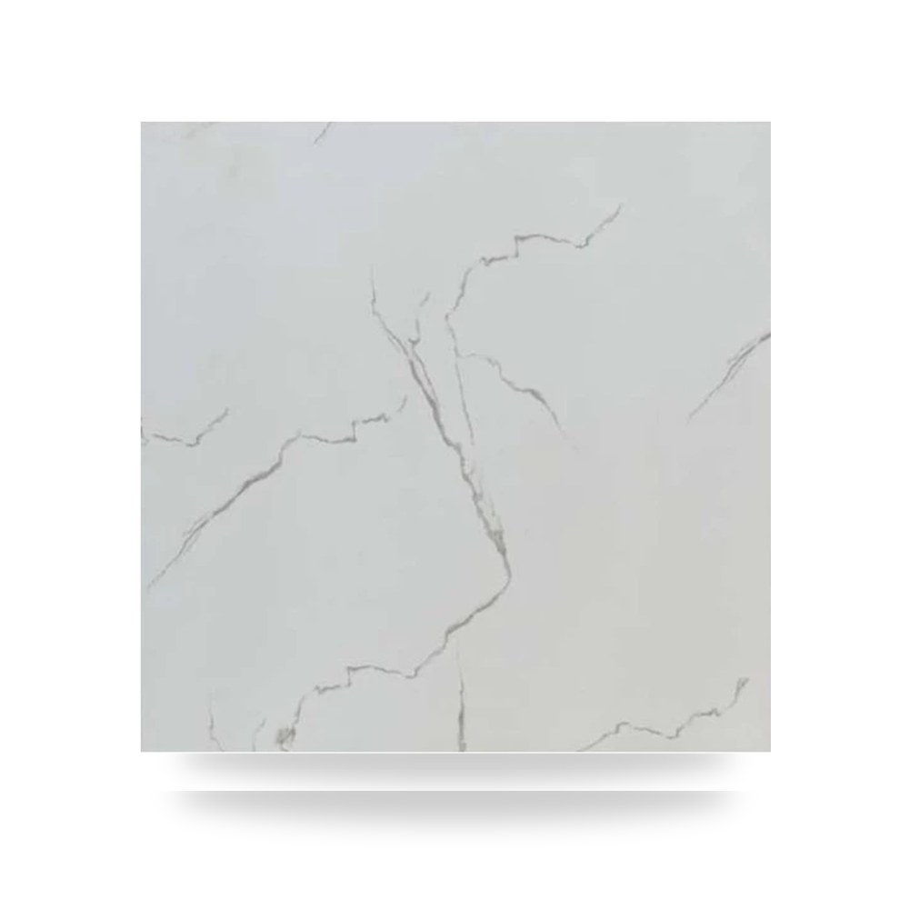 بلاط أرضيات بورسلان مطفي مقاس 60 × 60 سم شركة المهيدب Al-Muhaidib لون أبيض نخب أول قص