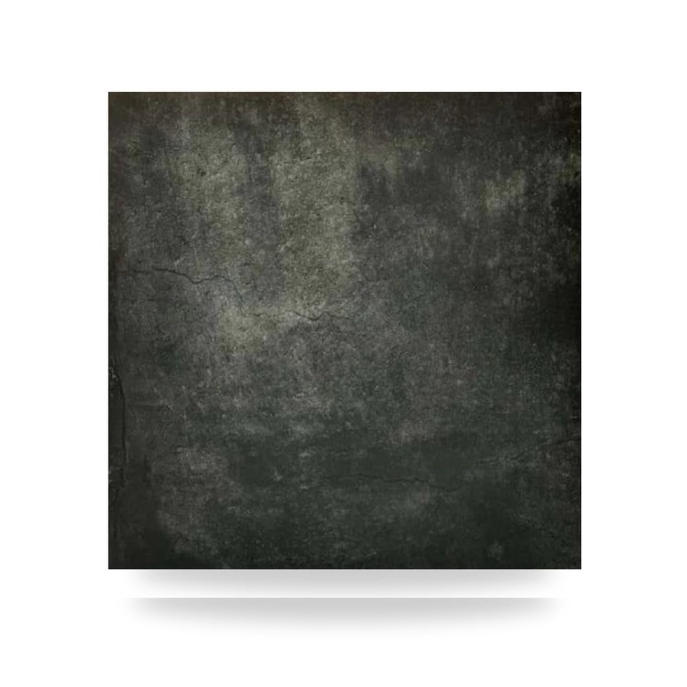بلاط أرضيات بورسلان مطفي مقاس 60 × 60 سم شركة المهيدب Al-Muhaidib لون أسود نخب أول قص
