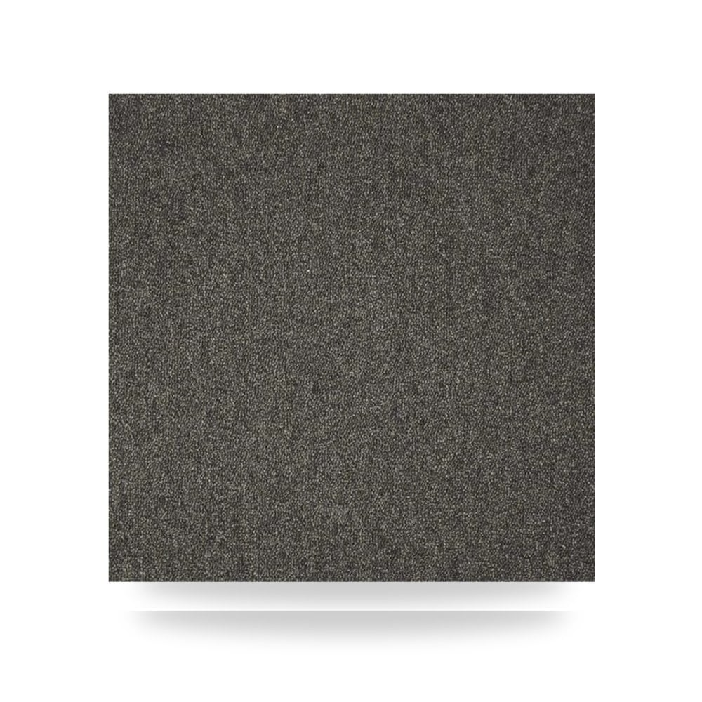 بلاط موكيت أرضيات مكاتب تجاري مقاس 50 × 50 سم بقاعدة PVC لون رمادي غامق طراز 970-282
