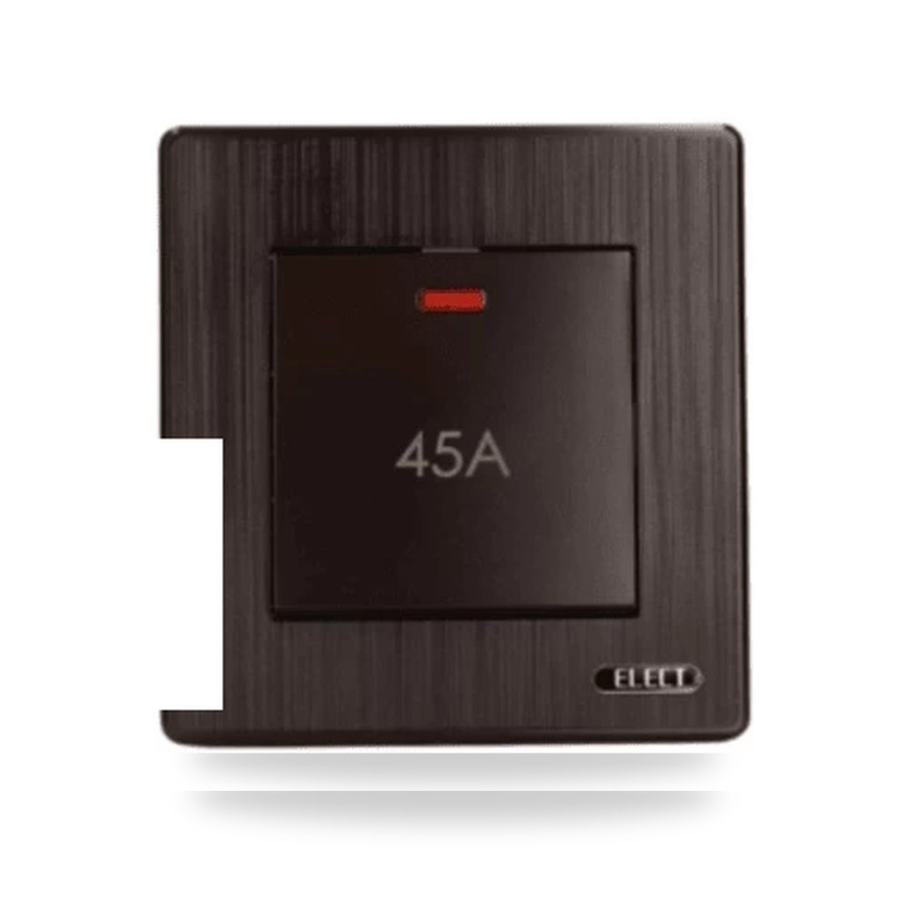 مفتاح مكيف 45A جداري أسود 7×7 سم موديل 964