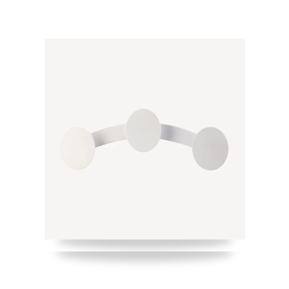 اباليك جدارية 35 × 9.5 سم ابيض موديل 724