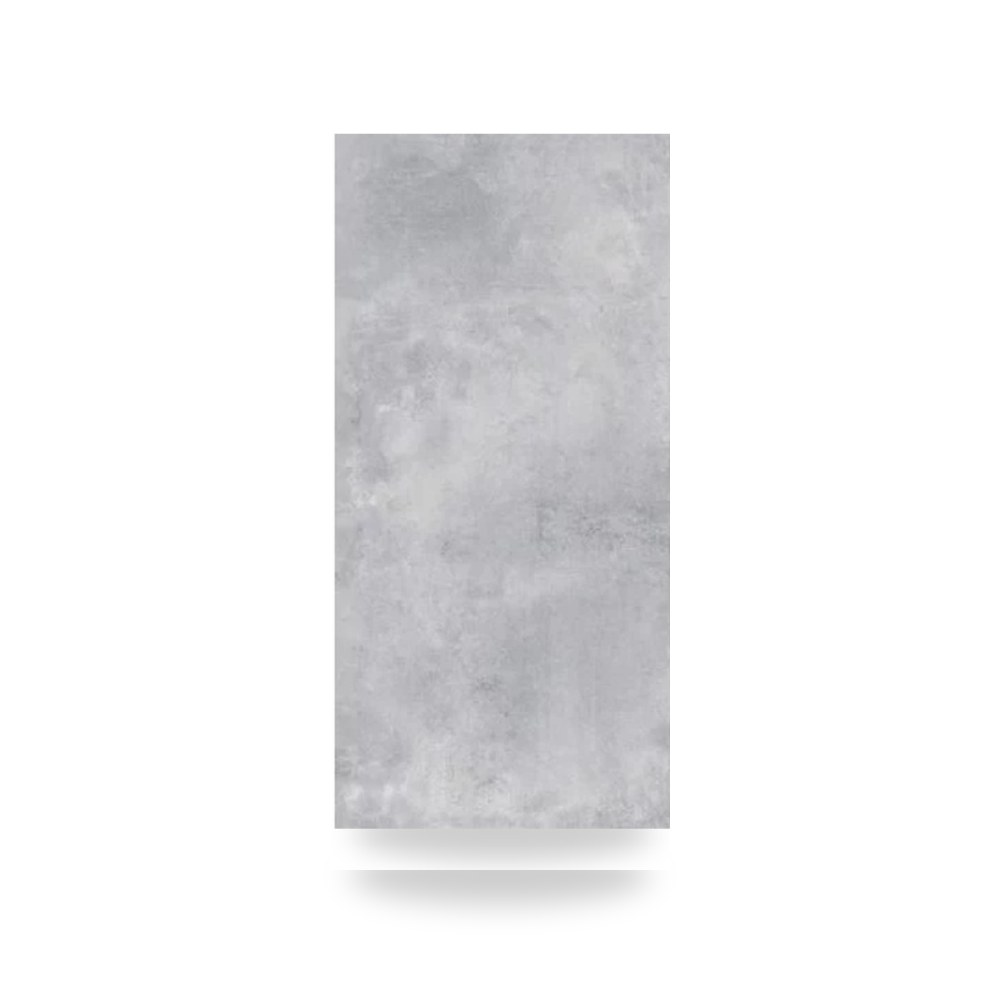 بلاط بورسلان أرضيات وجدران الفنار مقاس 60 × 120 سم تشطيب ناعم لون رمادي طراز R-21725 Exa