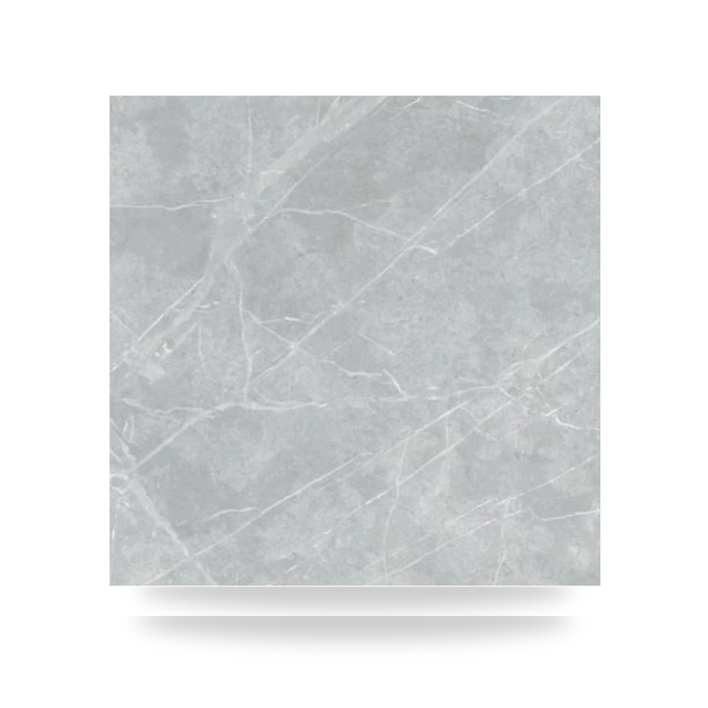 بلاط بورسلان أرضيات وجدران الفنار مقاس 60 × 60 سم تشطيب ناعم لون رمادي طراز R-22321 Exa