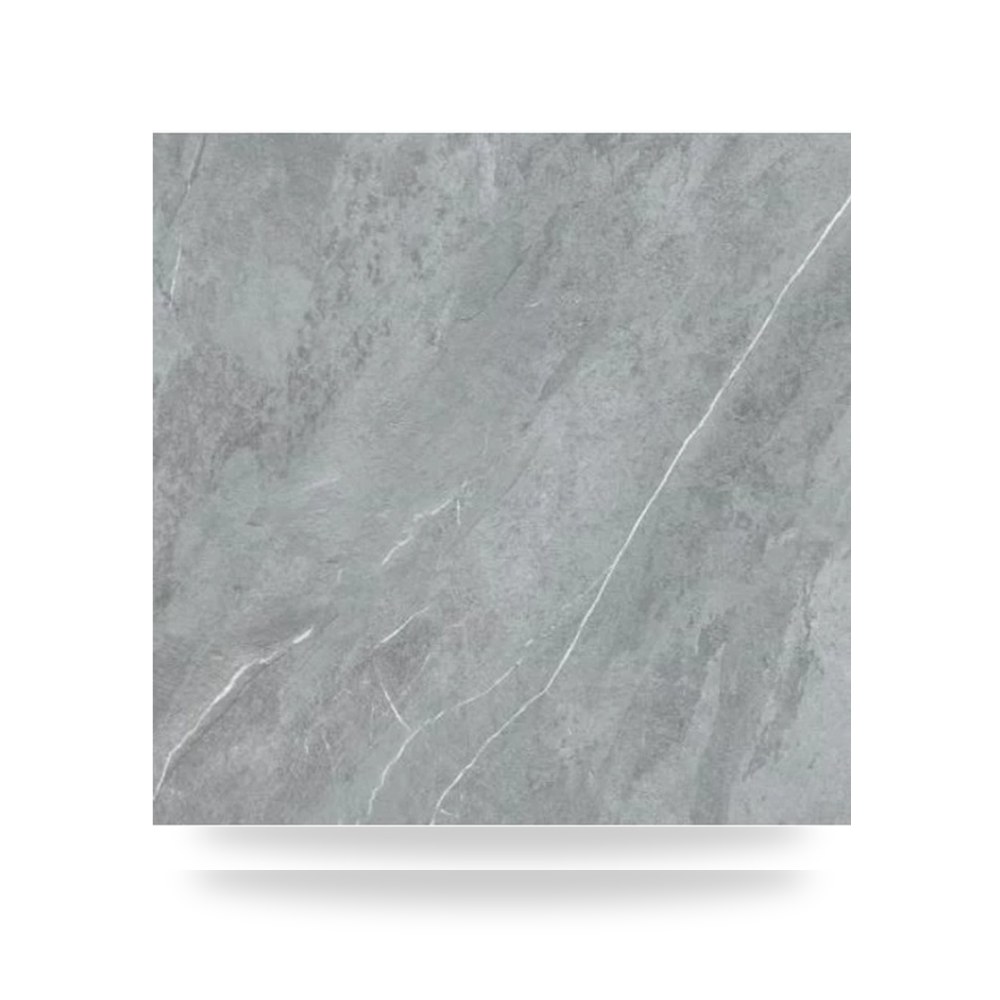 بلاط بورسلان أرضيات وجدران الفنار مقاس 120 × 120 سم تشطيب ناعم لون رمادي طراز R-22420 Exa