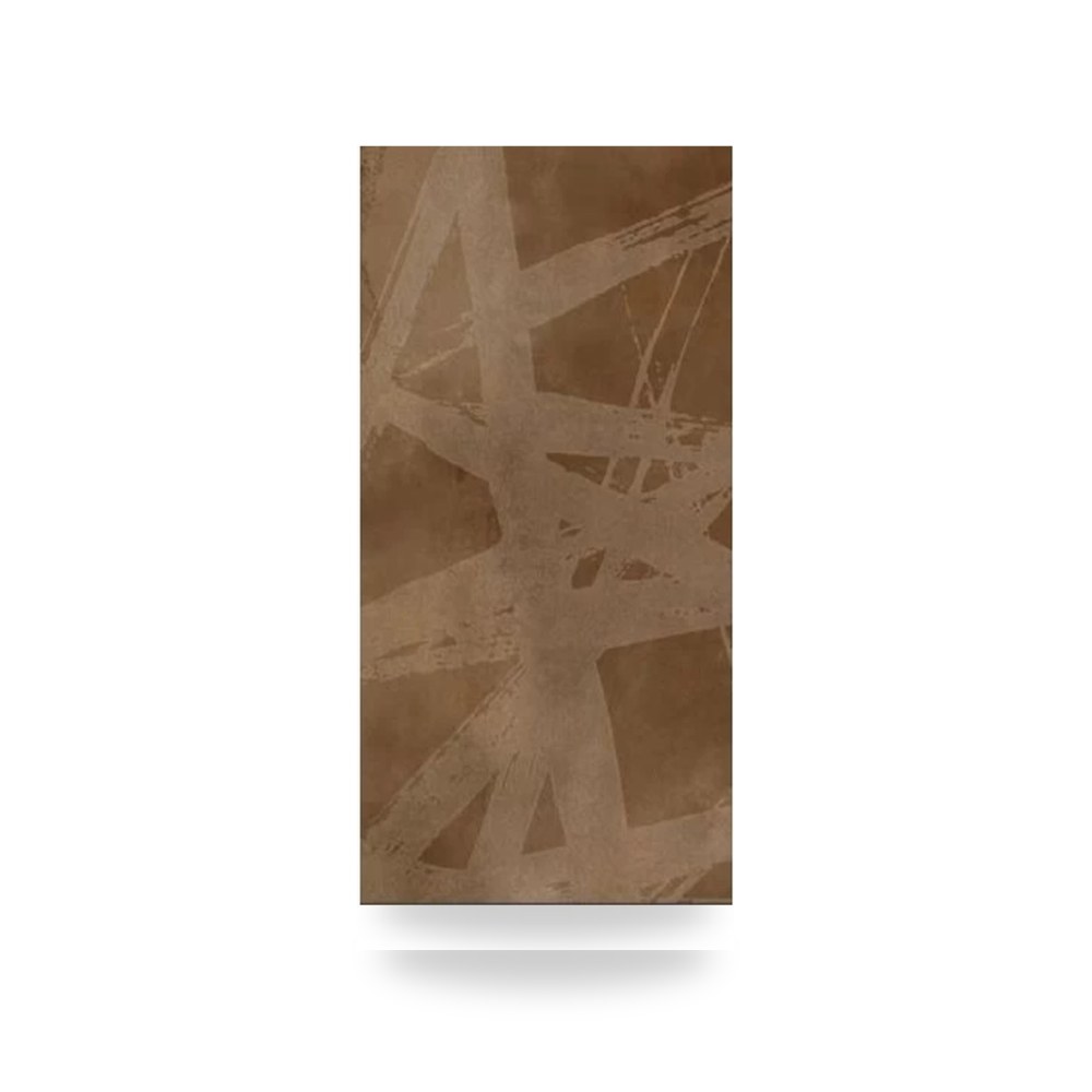 بلاط بورسلان أرضيات وجدران الفنار مقاس 60 × 120 سم تشطيب مطفي لون بني طراز R-22537 Exa