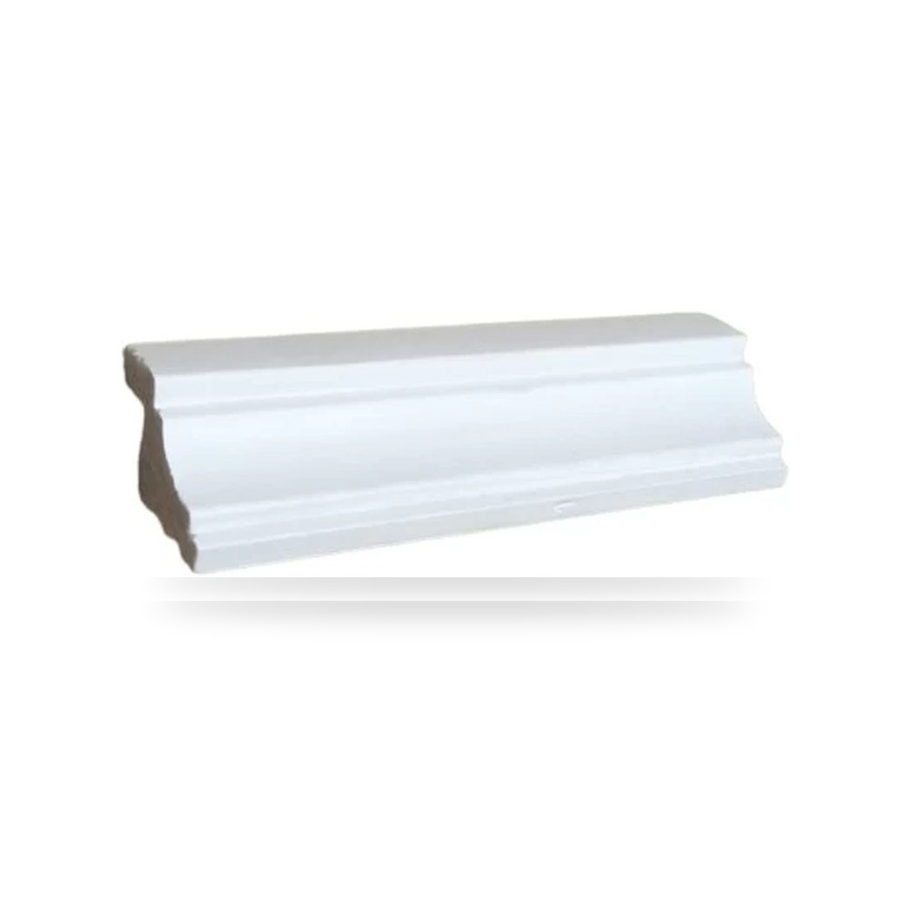 بانوهات جدارية فايبر 2.8cm 240 × 2.8 × 1.8 سم ابيض Crown Molding موديل 785