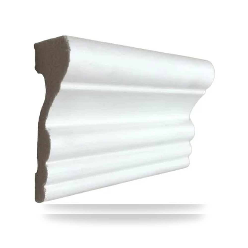 بانوهات جدارية فايبر 6cm ابيض 240 × 6 × 1.8 سم ابيض موديل 741