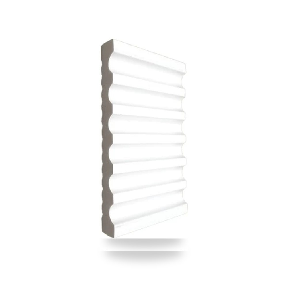 بانوهات جدارية فايبر 6.6cm ابيض 240 × 6.6 × 1.1 سم ابيض موديل 992