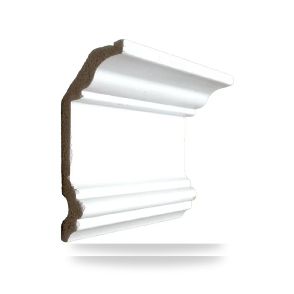 بانوهات جدارية فايبر 8cm ابيض 240 × 3.6 × 8 سم ابيض موديل 693