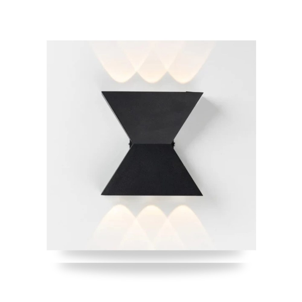 إضاءة جدارية LED خارجية 6W 48550 اسود وحدة موديل 604