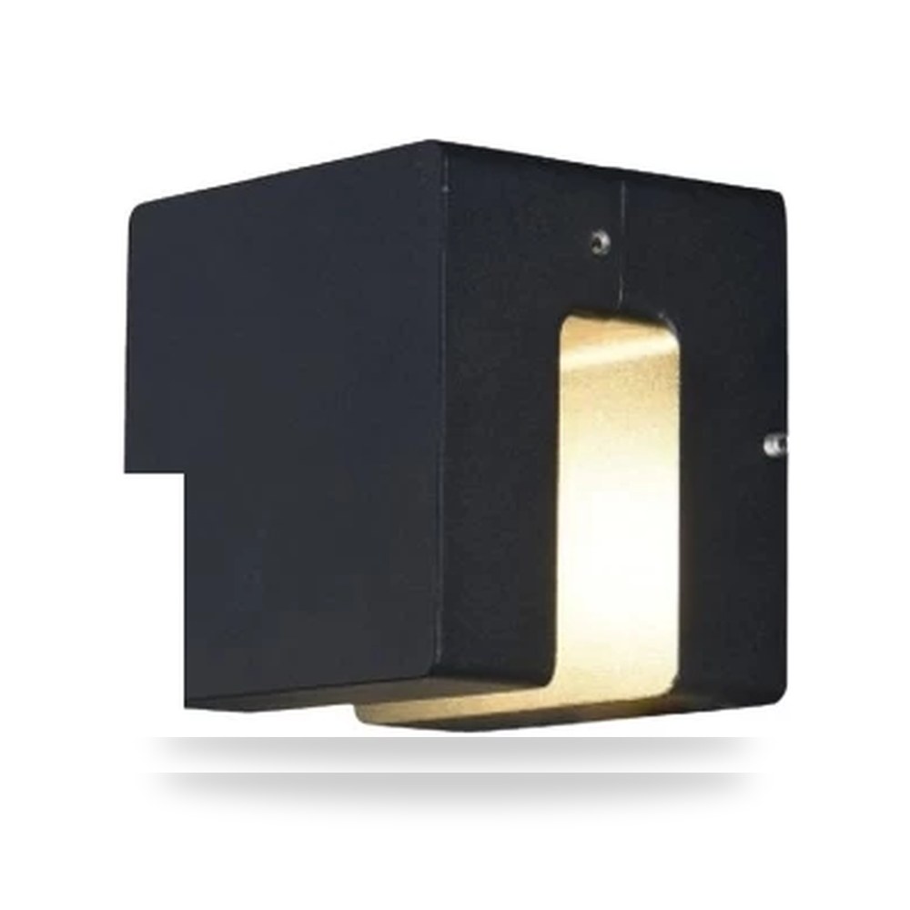 إضاءة جدارية LED خارجية 6W 49263 أسود موديل 714