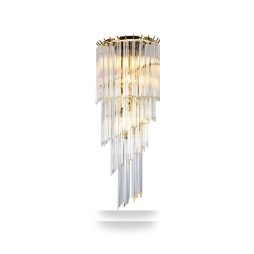 أبليك جداري كريستال 34cm 49625 شفاف اباليك موديل 907