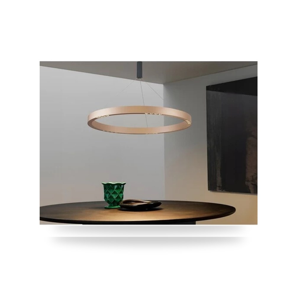 إضاءة معلقة ليد 61W Milla شامبين وردي اضاءة موديل 666