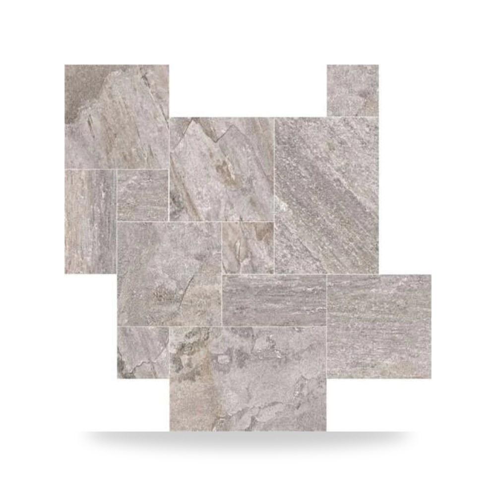 بلاط بورسلان أرضيات وجدران إسباني مقاس 44 × 44 سم تشطيب ناعم لون رمادي طراز R-41441