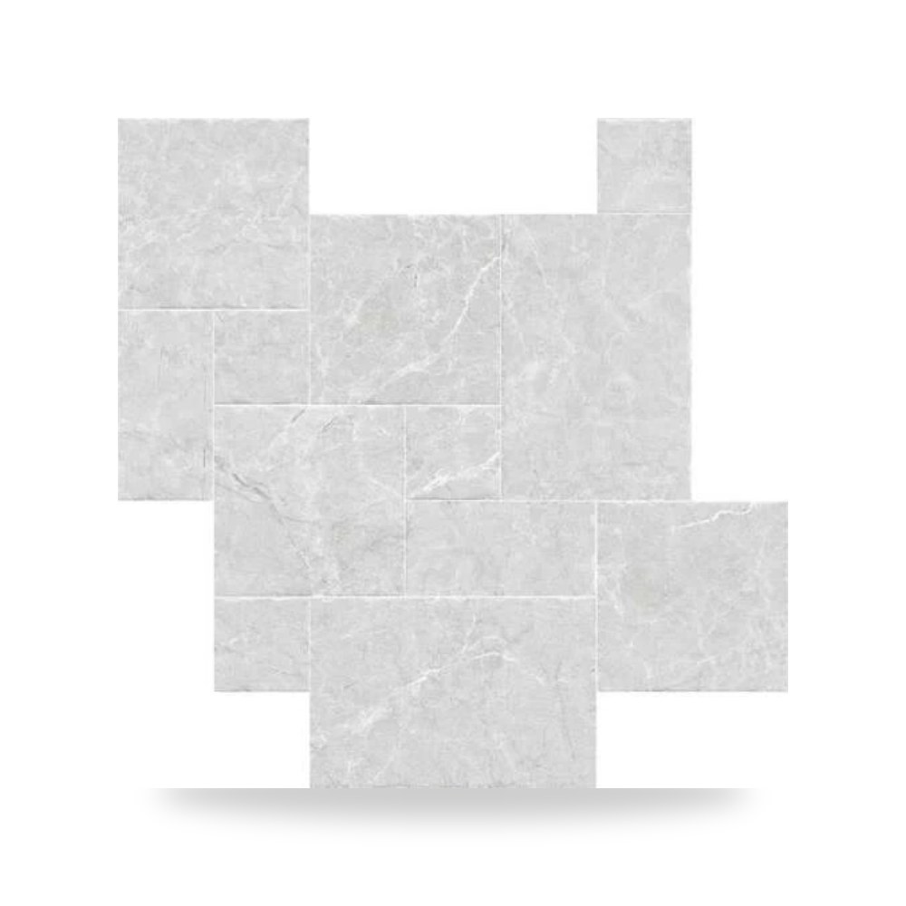 بلاط بورسلان أرضيات وجدران إسباني مقاس 44 × 44 سم سمك 10 مم تشطيب ناعم لون رمادي فاتح