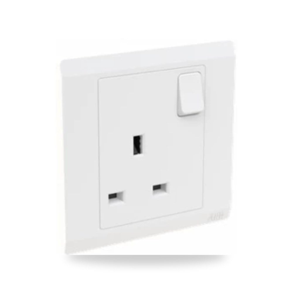 فيش كهرباء جداري مفرد اي بي بي ABB 7×7 سم موديل 464