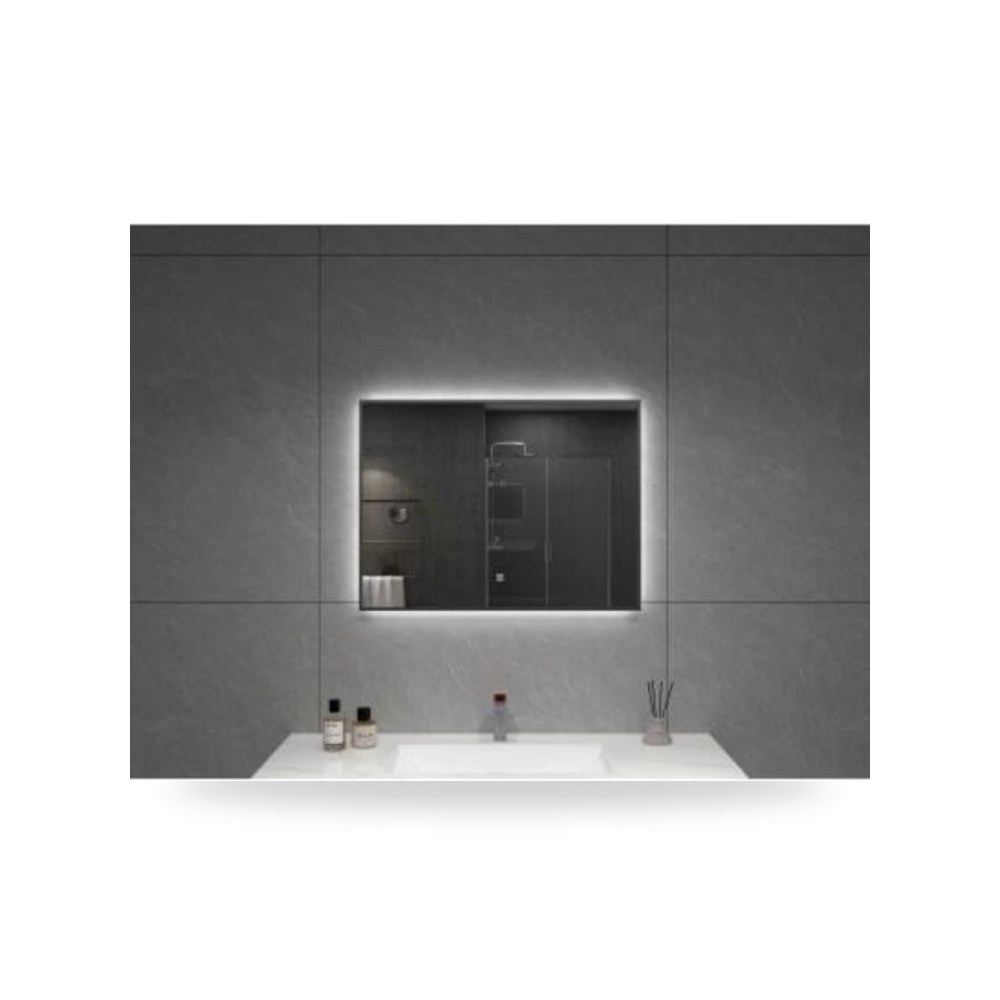 مراءه حمام مع اضاءه ليد باللمس 120 × 60 سم فضي Silver موديل 584