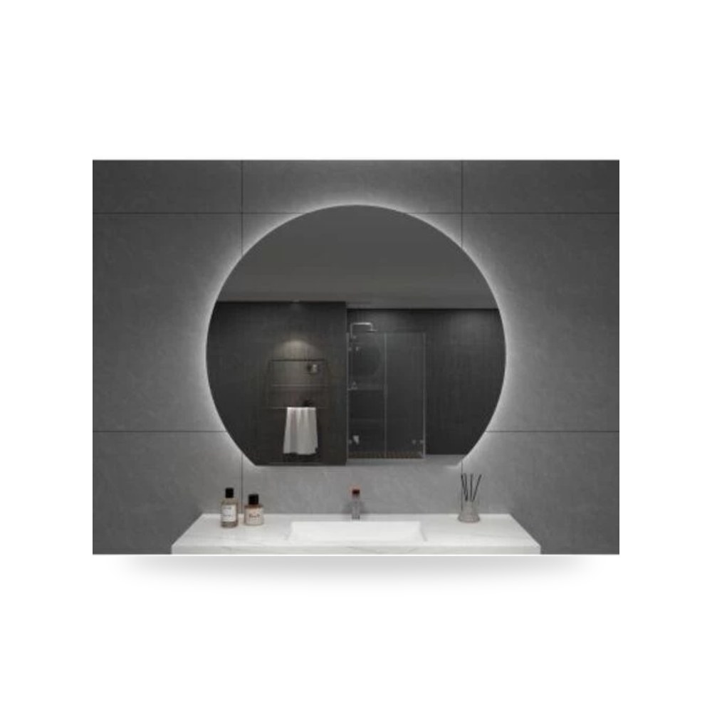 مراءه حمام مع اضاءه ليد باللمس 80 × 60 سم فضي Silver موديل 362
