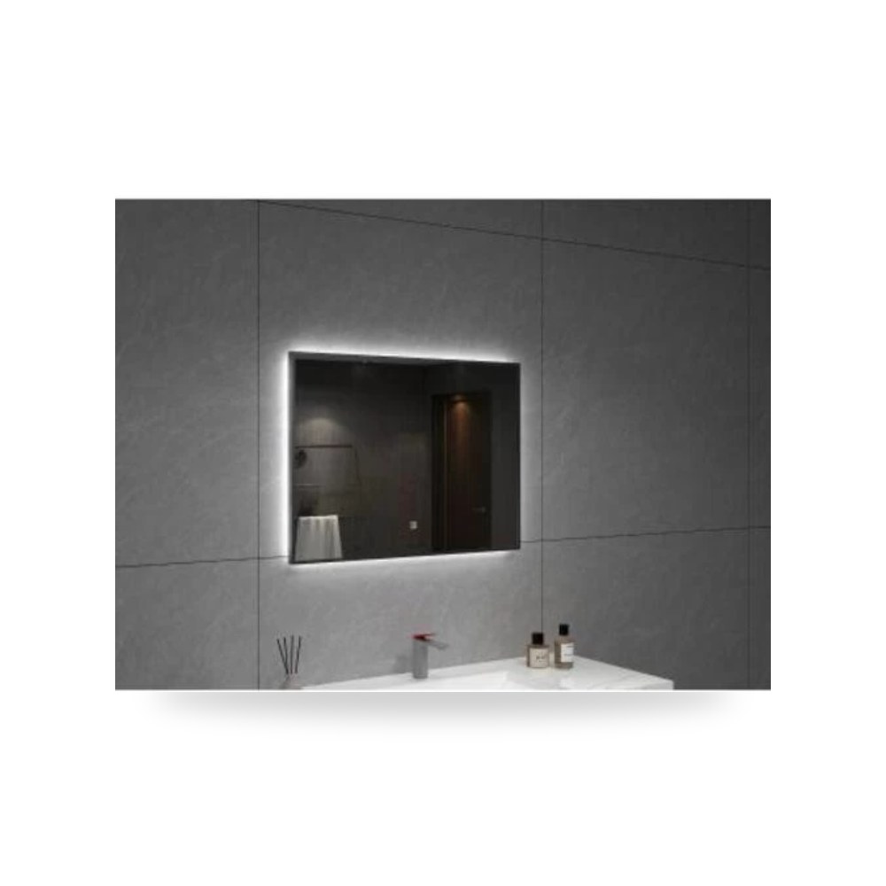 مراءه حمام مع اضاءه ليد باللمس 120 × 60 سم فضي Silver موديل 602