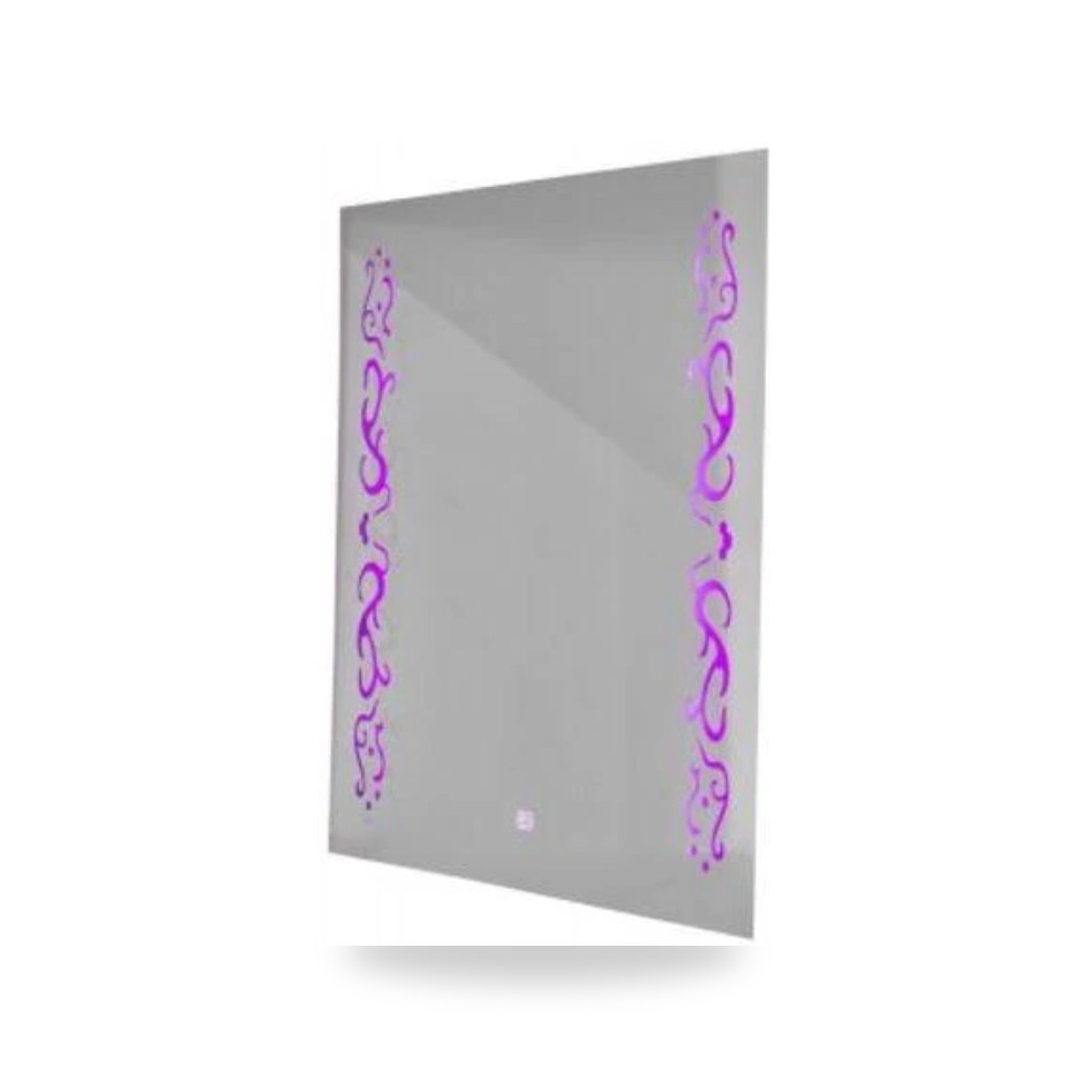 مراءه حمام مع اضاءه ليد باللمس 80 × 60 سم فضي Silver موديل 710