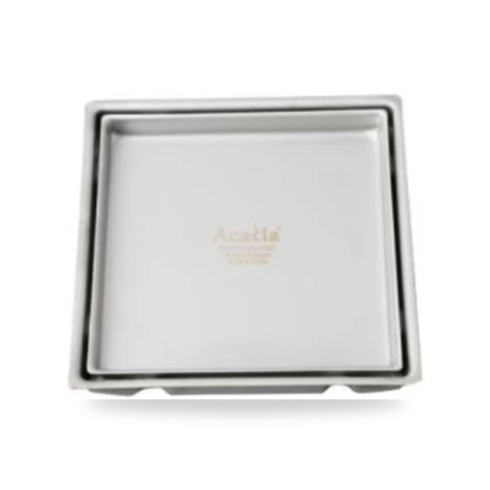 صفاية تصريف مياه 15 × 15 سم كروم N67.501 موديل 754