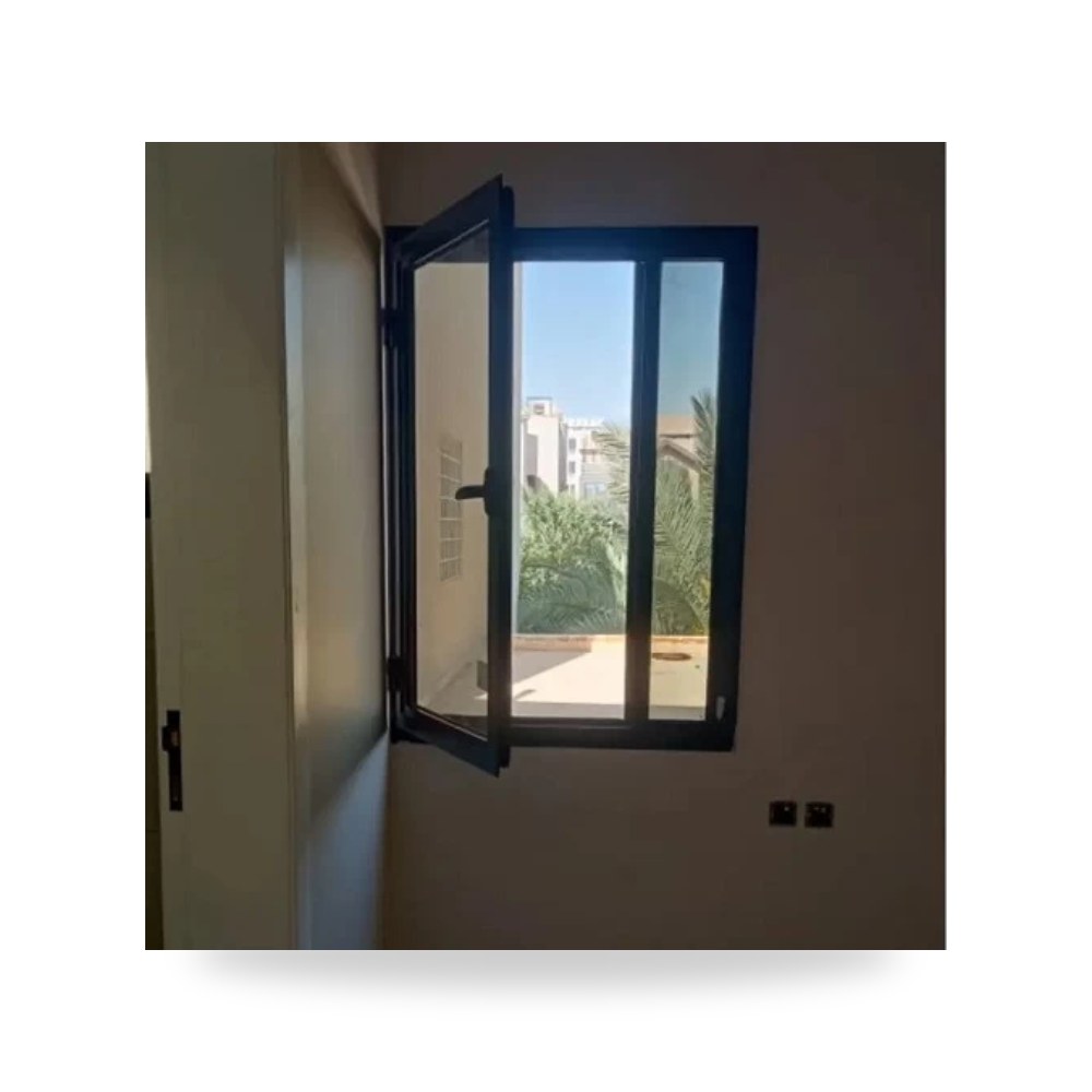 رال تك (Ral Tech Factory) - نافذة وشباك ألمنيوم معماري مفصلي بزجاج مزدوج دبل عازل 24 مم